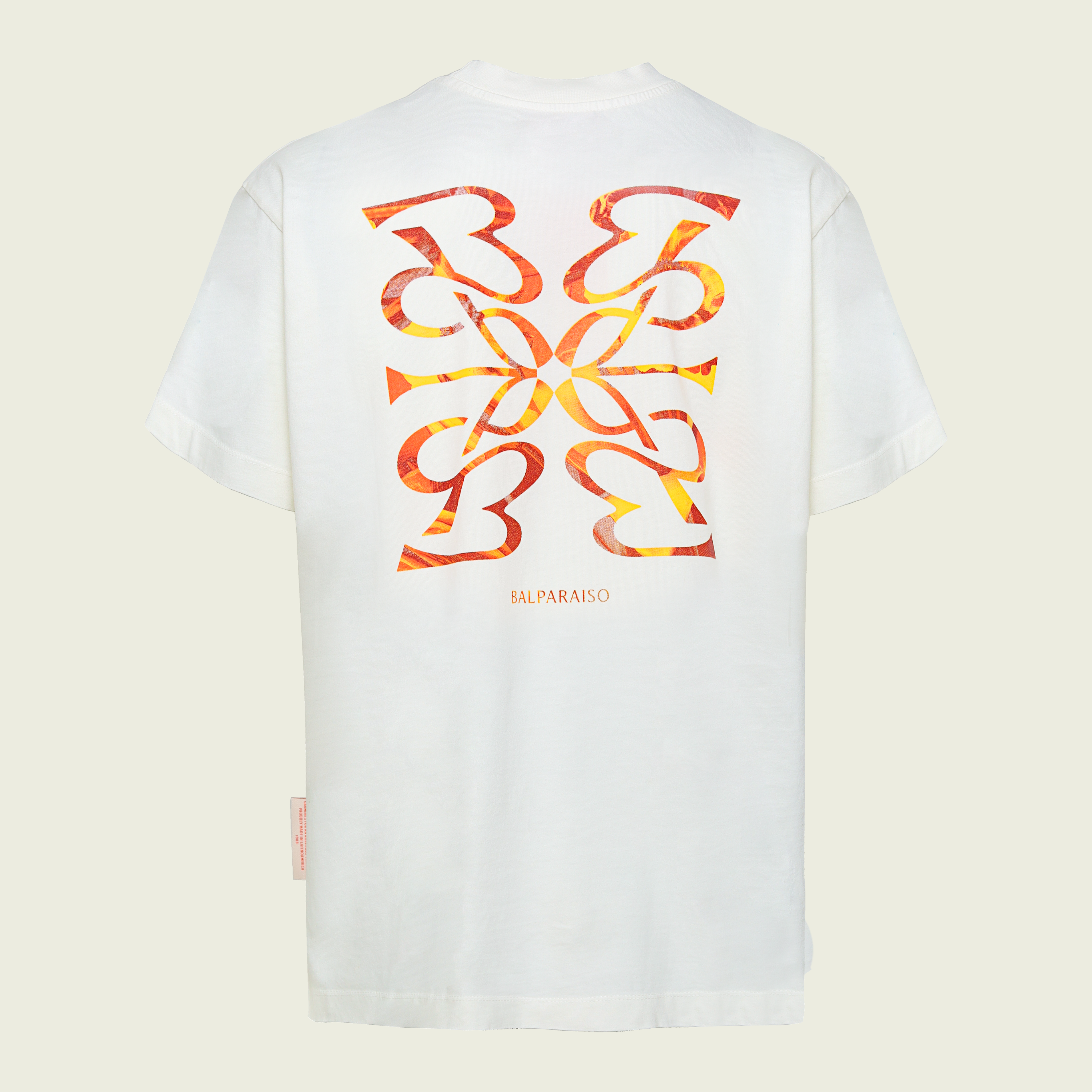 T SHIRT BURN WHITE