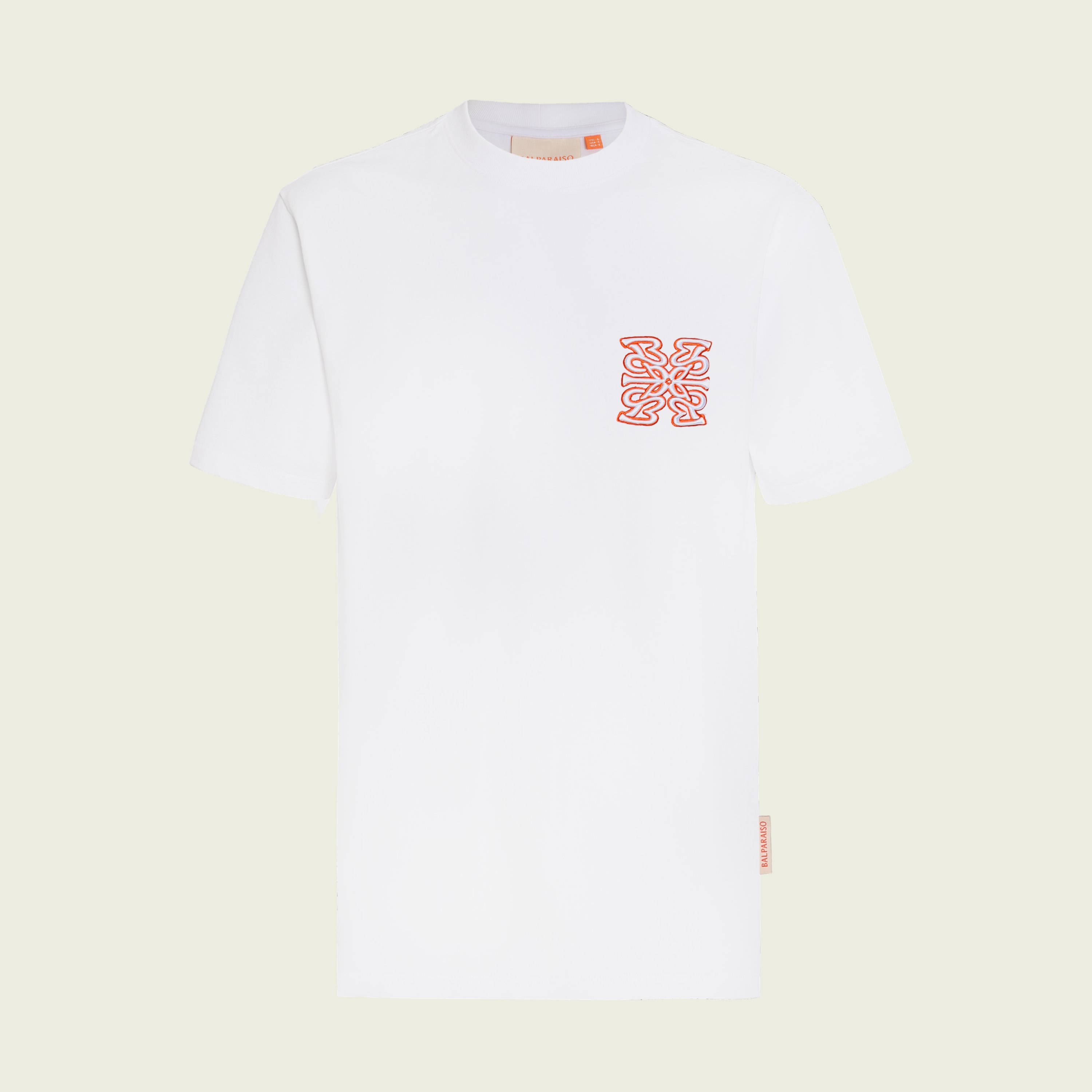 T SHIRT ORANGE NIGHT WHITE
