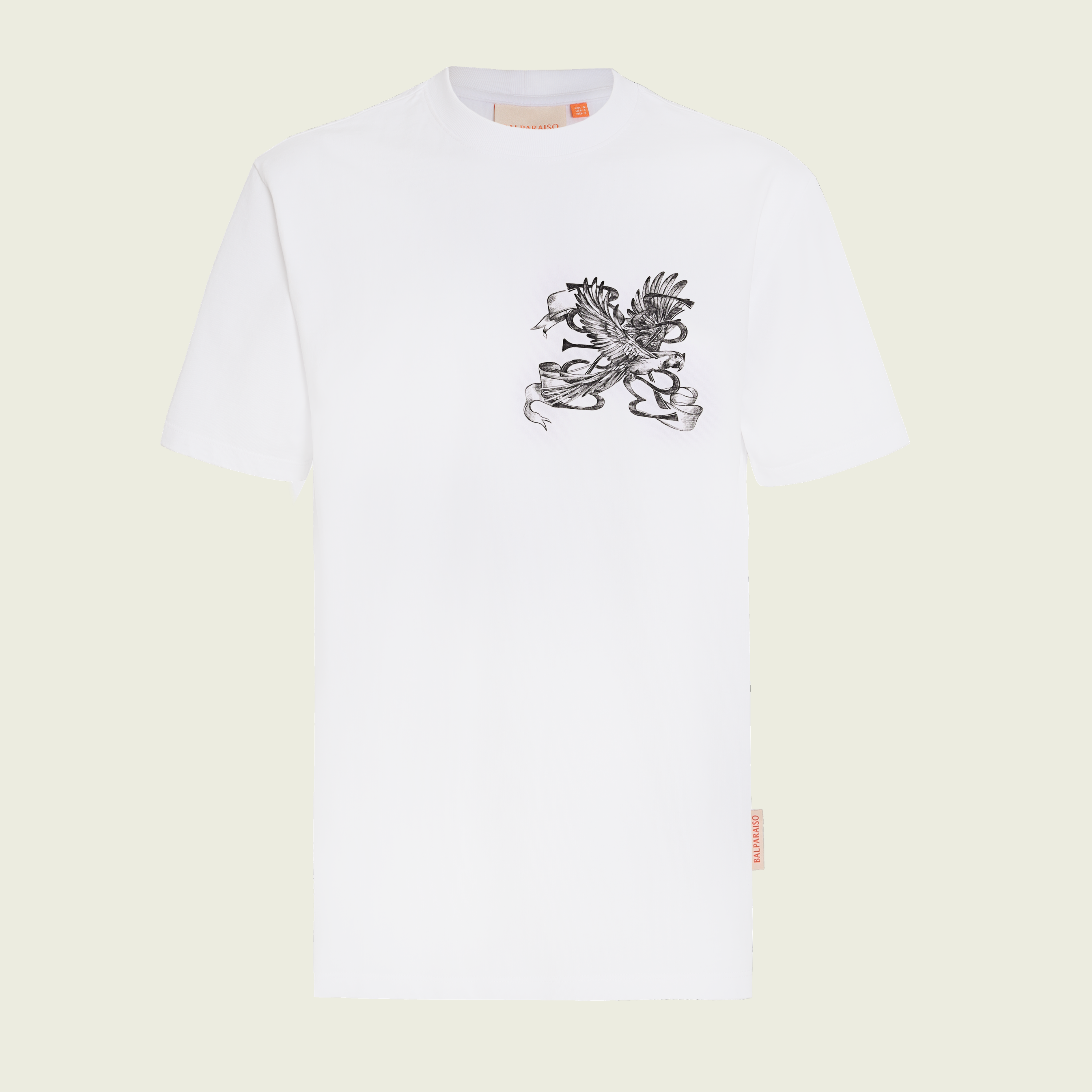 T SHIRT SILENCE FLIGHT WHITE