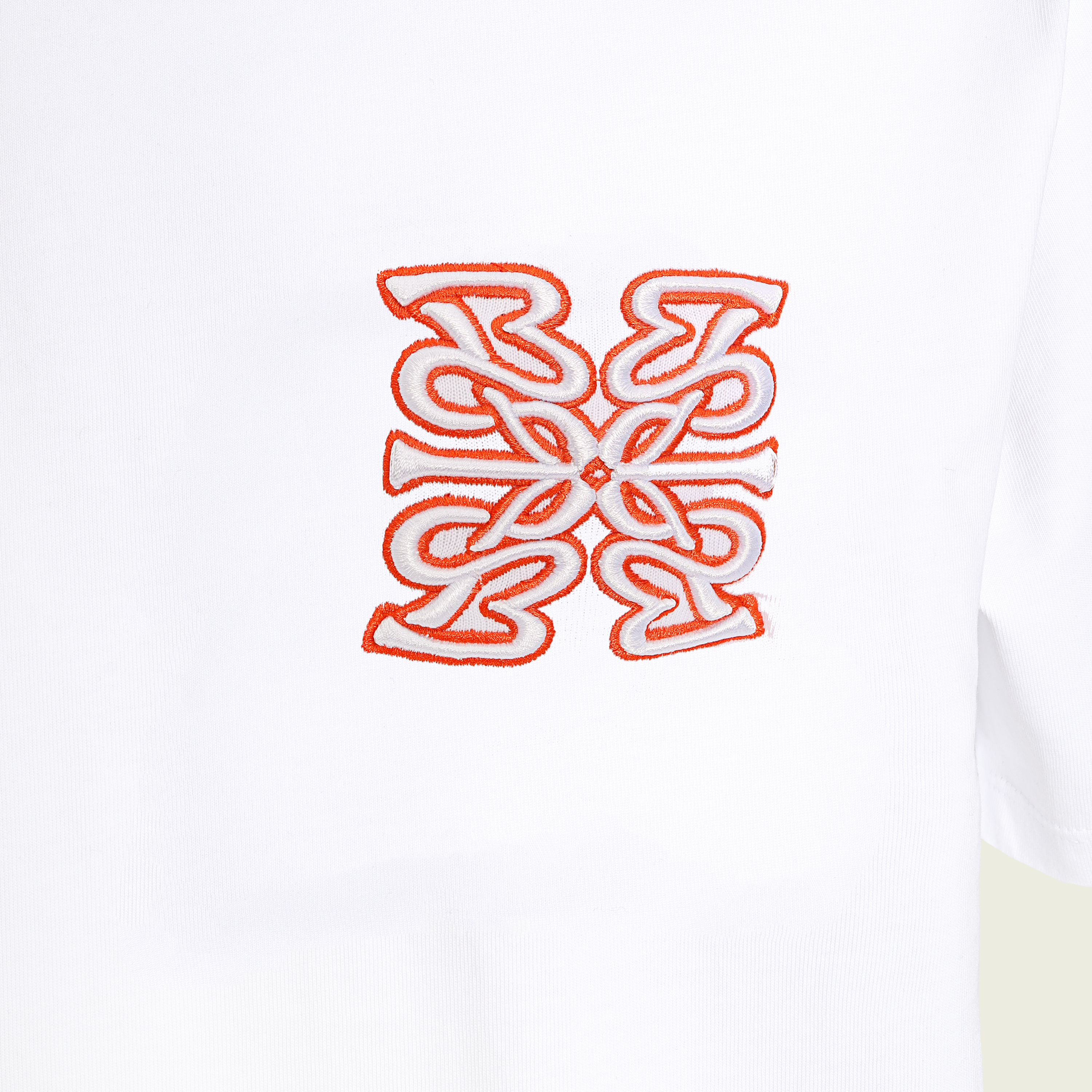 T SHIRT ORANGE NIGHT WHITE
