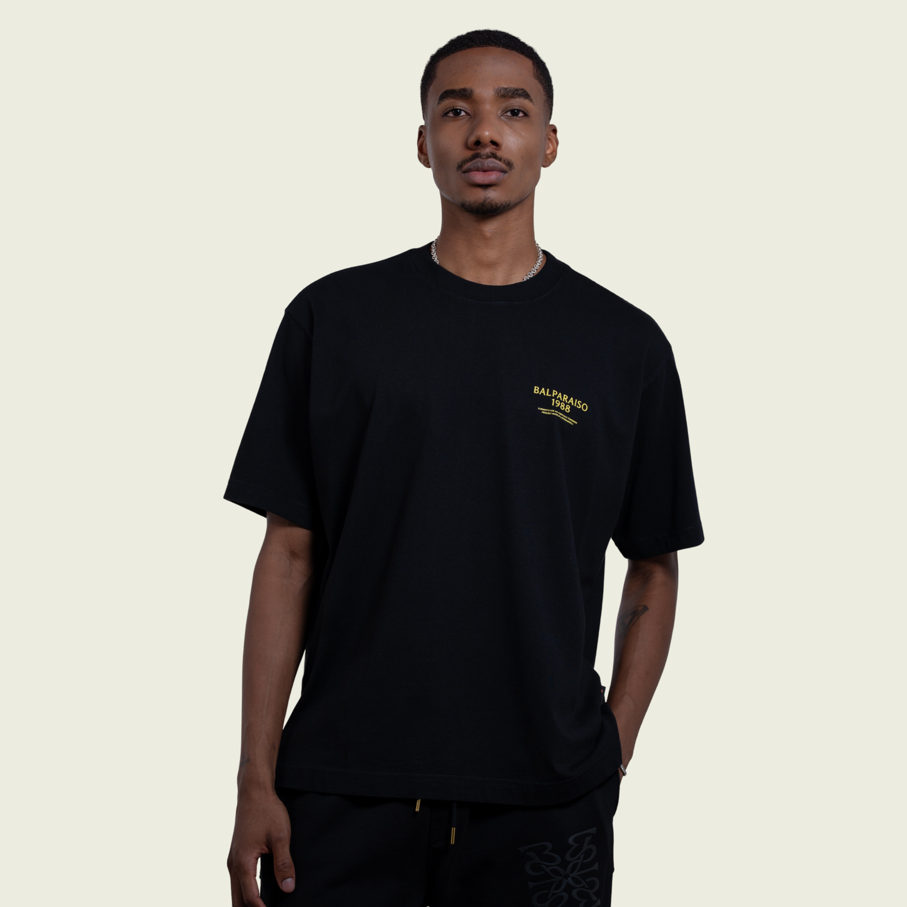 T SHIRT SELVA PRIVE BLACK